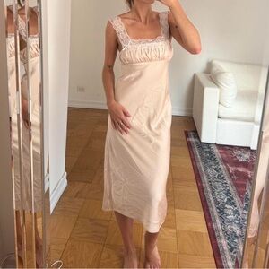 Majorelle Lorna Satin Midi Dress